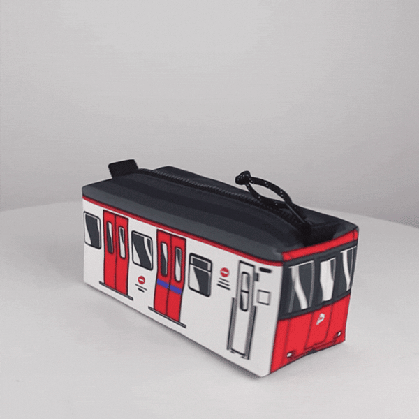 ESTUCHE 3D METRO BARCELONA ROJO