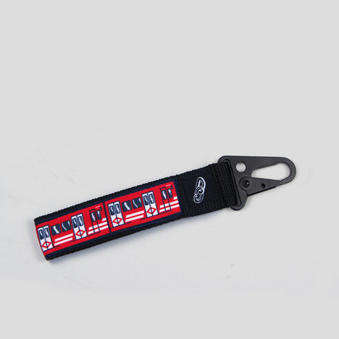 METRO MADRID RED KEYCHAIN